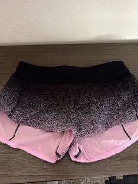 Women’s Lululemon Speed Up Pink Gradient Running Shorts